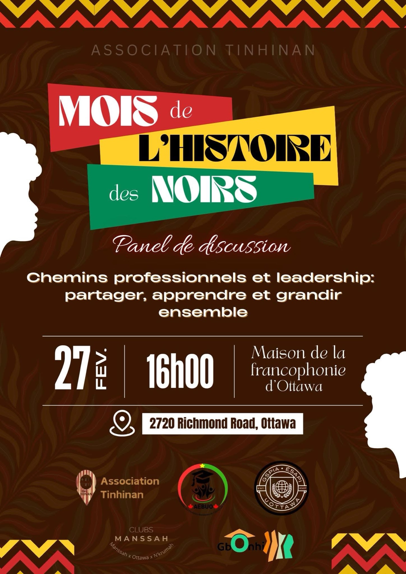 Professional Pathways and Leadership Panel — event poster